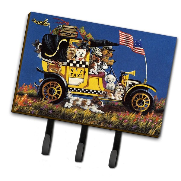 Carolines Treasures 6 x 2 x 9 in. Pet Taxi Multiple Dog Breeds Leash or Key Holder PPP3264TH68 - main